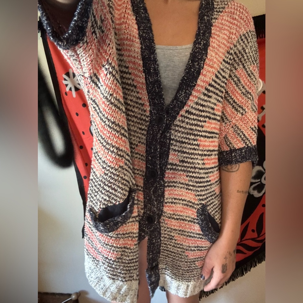 Moth Multicolor Oversized Cardigan